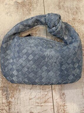 Denim Mini Knot Bag